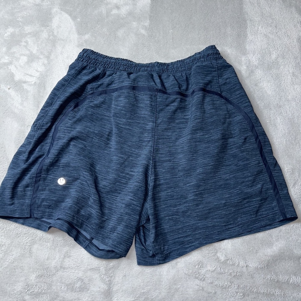 Lululemon Pace Breaker Shorts Mens Blue Unlined Athletic Running 5 Inch
